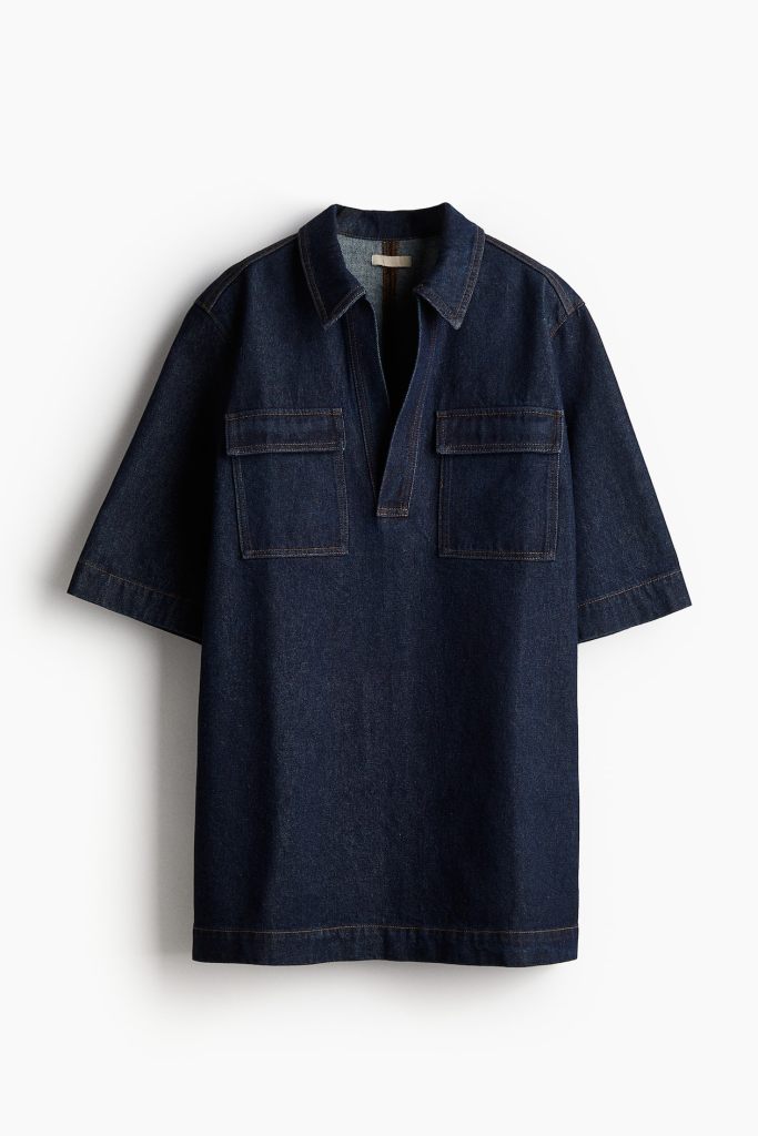 Mini robe denim H&M