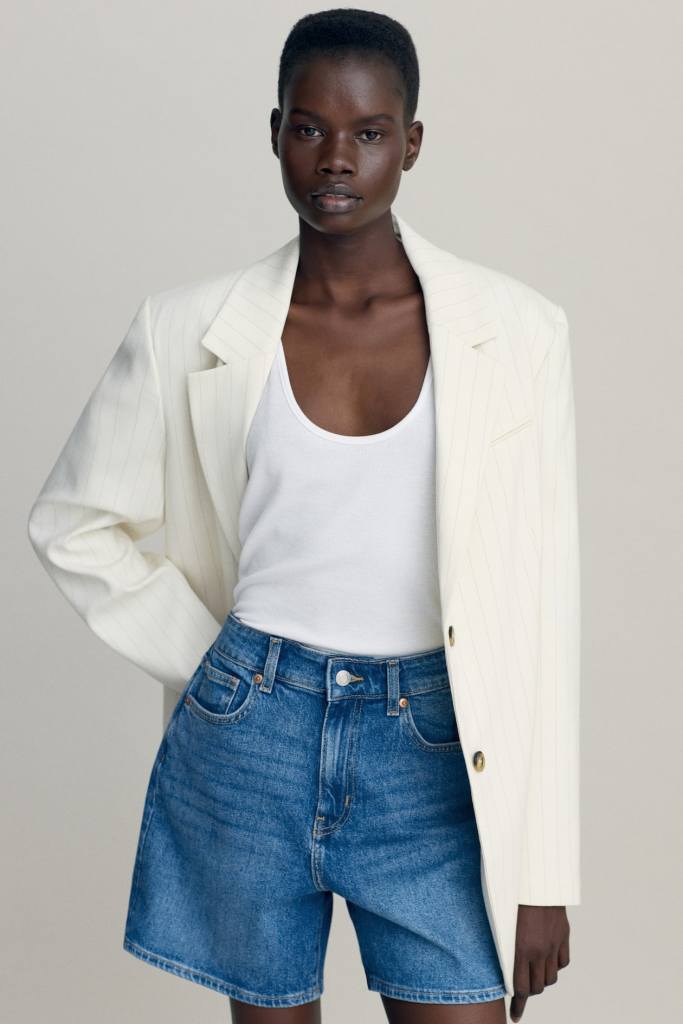 Short ample denim H&M