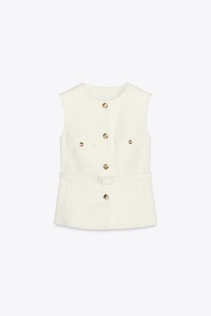 Gilet texturé Zara 49,95€